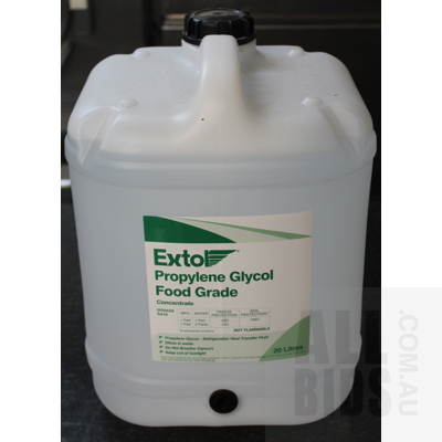 Extol Food Grade Propylene Gylcol Concentrate - 20 Litres - New