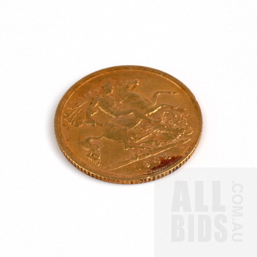 Edward VII 1908 M Half Sovereign