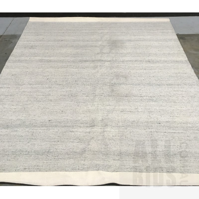 Zeya, Ivory Blue, Hand Woven Floor Rug 300cm x 350cm ORP $799