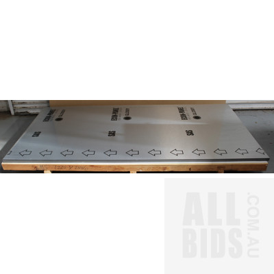 SAS Econ-Panel Sheets of Brushed Stainless Steel - Lot of 10 - New