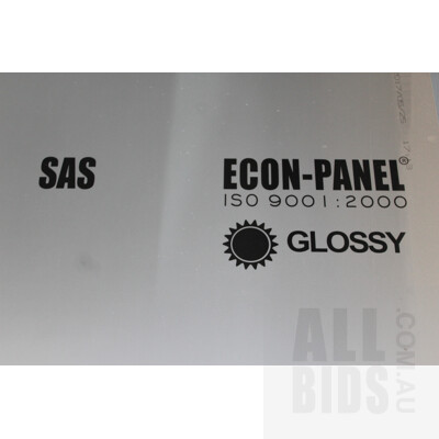 SAS Econ-Panel Sheets of Brushed Stainless Steel - Lot of 10 - New