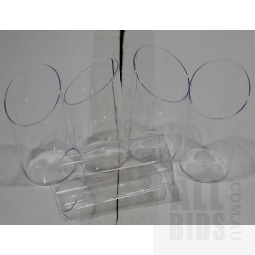 Solia PS30331 Truncated 80ml Clear Plastic Tubes - Lot of 200 - New