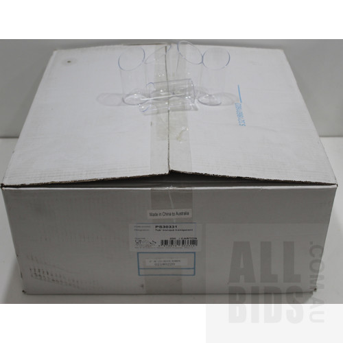 Solia PS30331 Truncated 80ml Clear Plastic Tubes - Lot of 200 - New