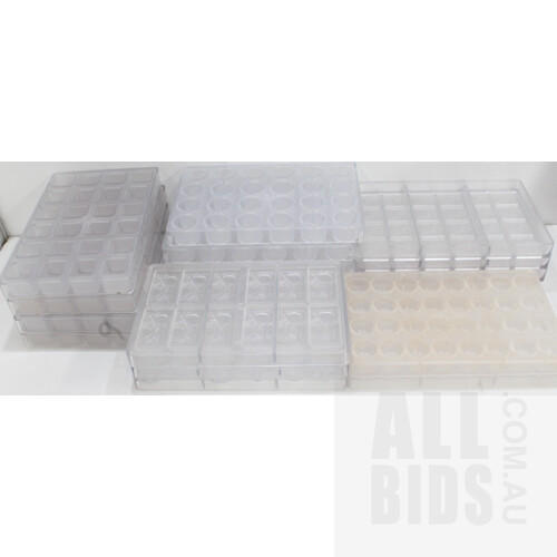 Plastic Chocolate Mold Trays - Lot of 16