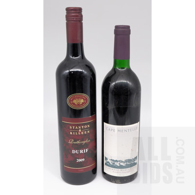 Cape Mentelle Cabernet Merlot 1996 750ml and Stanton & Killeen Rutherglen Durif 2009 750ml