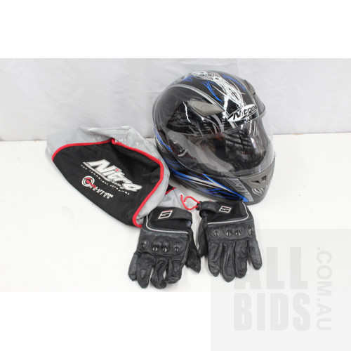 Motorcycle Riding Boots, Helmet and Accessories