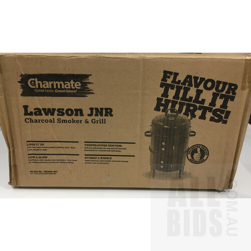 Charmate Lawson JNR 3 In 1 Charcoal BBQ Smoker