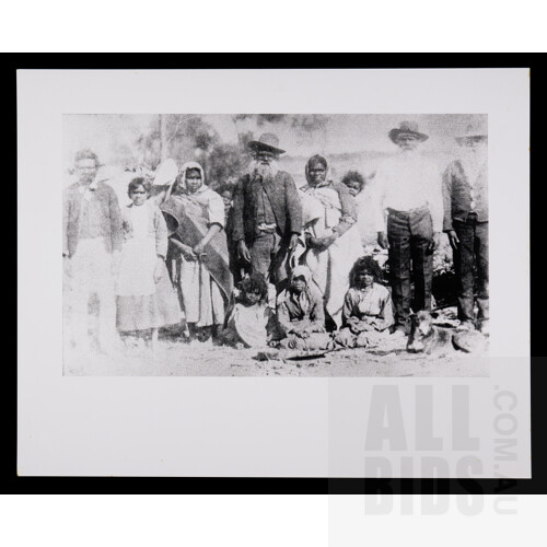 Aboriginals Mia Mia NSW c1890, Black & White Photographs (printed 1990), largest 30 x 40 cm (3)
