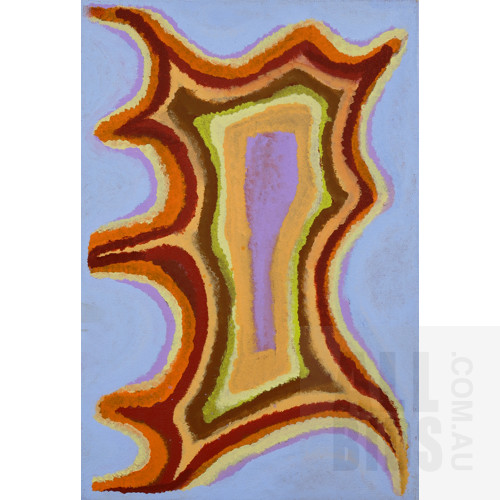 Kunmanara (Tali Tali) Pompey (1945-2011, Pitjantjara language group), Ngura - Country, Acrylic on Canvas, 60 x 40 cm