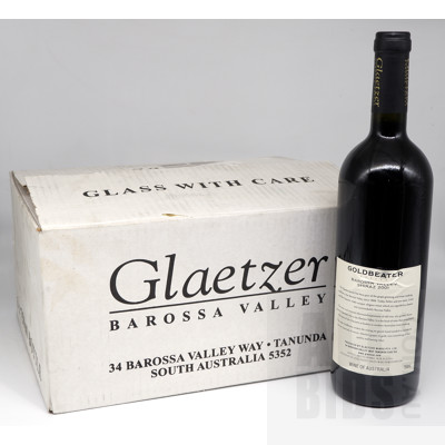 Glaetzer Goldbeater Barossa Valley Shiraz 2001 750ml Case of 6