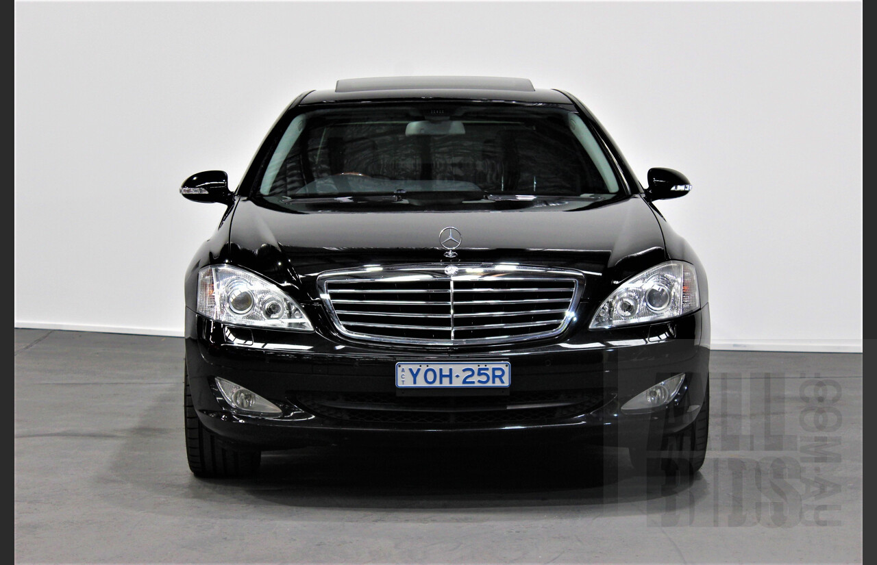 1/2008 Mercedes-Benz S350L W221 07 UPGRADE 4d Sedan Obsidian Black 3.5L