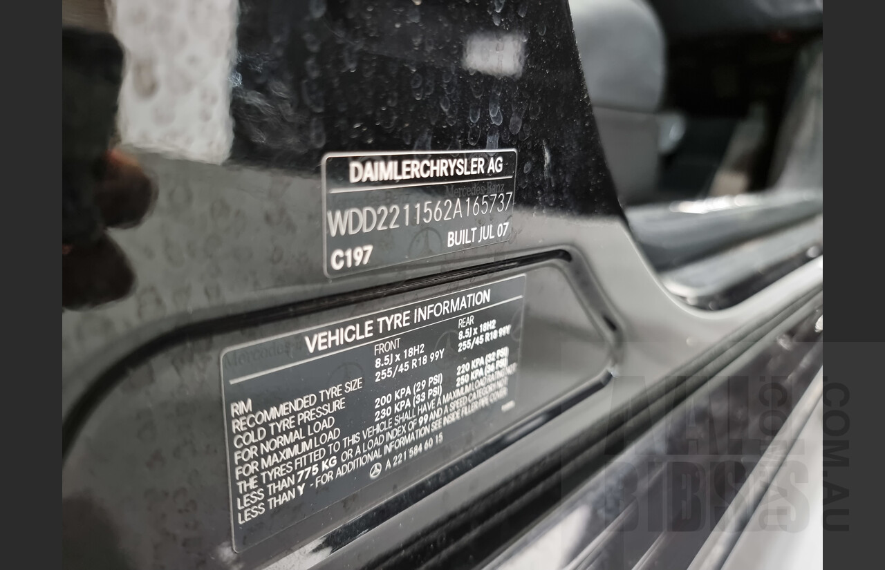 1/2008 Mercedes-Benz S350L W221 07 UPGRADE 4d Sedan Obsidian Black 3.5L