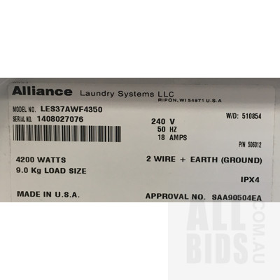 Alliance Speed Queen LES37AWF4350 Commercial Heavy Duty Dryer