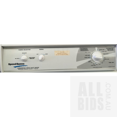 Alliance Speed Queen LES37AWF4350 Commercial Heavy Duty Dryer