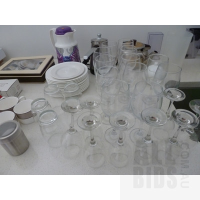 Selection of Servingware, Glassware, Crockery, Cultery, Kitchen Appliances