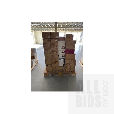 Pallet lot of Brand New Various Glasses, Jugs and Tumbler