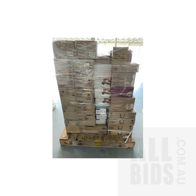 Pallet lot of Brand New Various Glasses, Jugs and Tumbler