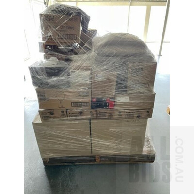 Pallet lot of Brand New Various Wine Glasses, Mugs and More