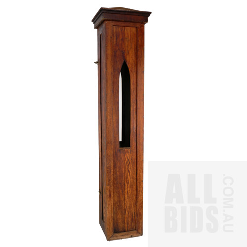 Alex Asch (born 1965 American/Australian), Water Shrine, Timber, Mirror, Metal & Brass, 205 x 33 x 35 cm