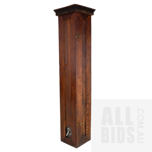 Alex Asch (born 1965 American/Australian), Water Shrine, Timber, Mirror, Metal & Brass, 205 x 33 x 35 cm