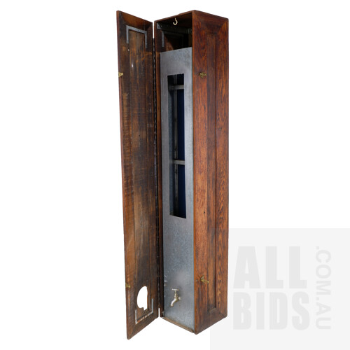 Alex Asch (born 1965 American/Australian), Water Shrine, Timber, Mirror, Metal & Brass, 205 x 33 x 35 cm