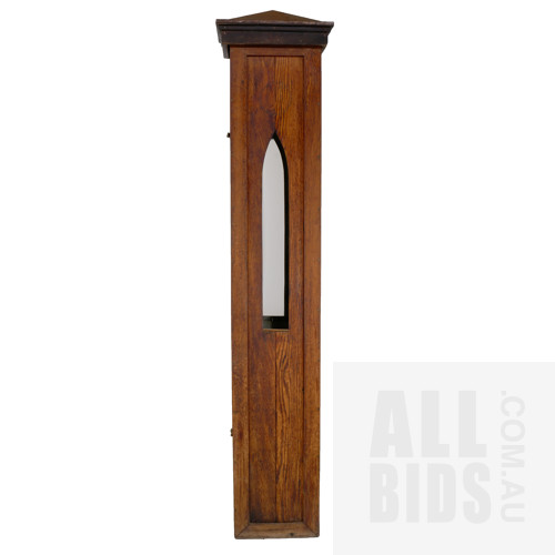 Alex Asch (born 1965 American/Australian), Water Shrine, Timber, Mirror, Metal & Brass, 205 x 33 x 35 cm