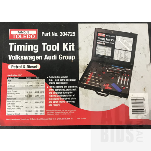 Toledo Timing Tool Kit - Audi & Volkswagen 304725