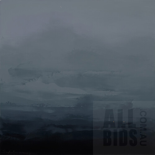 Sokquon Tran (born 1969), Distant Lights, Robertson, Oil on Canvas, 48.5 x 48.5 cm