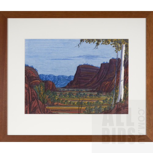 Richard Forrester (1938 - ), MacDonnell Ranges, Watercolour, 31 x 43.5 cm