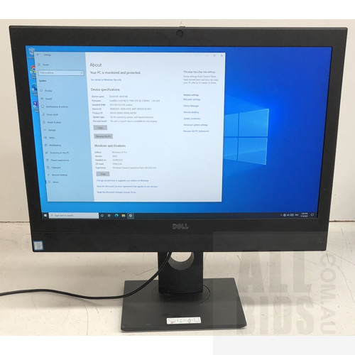 Dell OptiPlex 7450 AIO Intel Core i5 (7600) 3.50GHz CPU 23-Inch NON-Touch All-in-One Computer