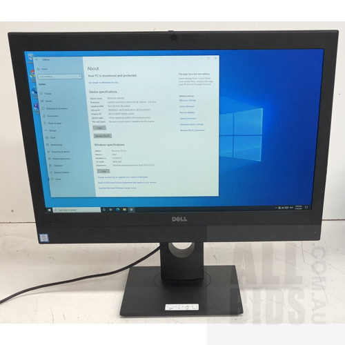 Dell OptiPlex 7440 AIO Intel Core i5 (6600) 3.30GHz CPU 23-Inch NON-Touch All-in-One Computer