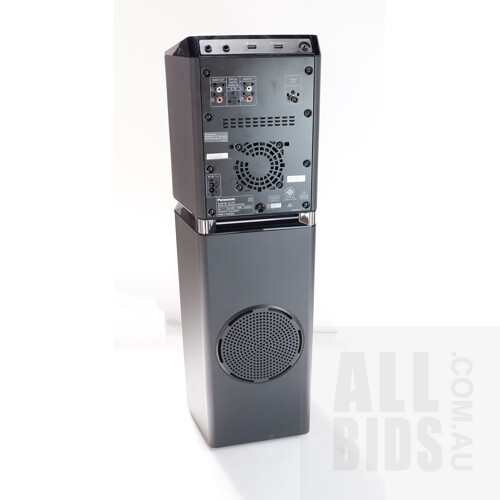 Panasonic SC-UA7 Wireless Multi Directional Floor Speaker with Air Quake Bass, Bluetooth, Usb Ports and More