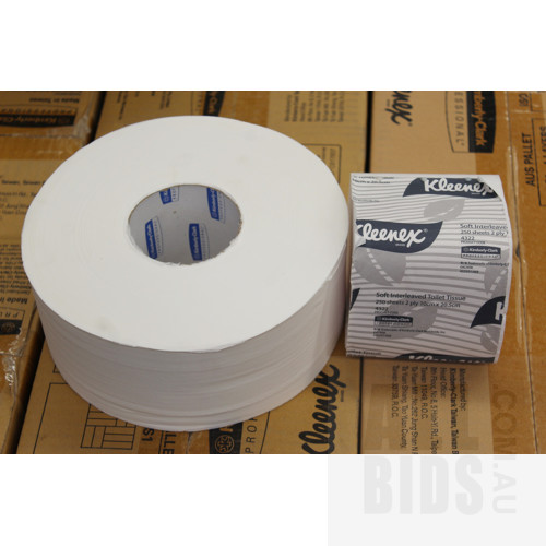 Kleenex 300 Meter Compact Jumbo Toilet Tissue Rolls(2 Ply) 300m - Lot of 96 - Brand New - ORP $1120.00