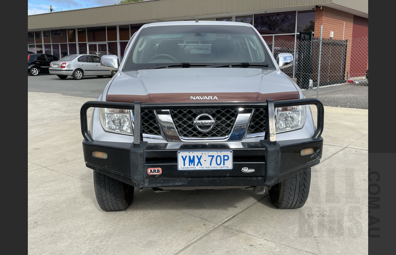 4/2007 Nissan Navara ST-X (4x4) D40 Dual Cab P/up Silver 2.5L