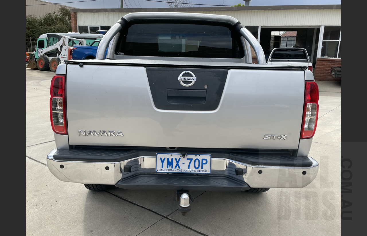 4/2007 Nissan Navara ST-X (4x4) D40 Dual Cab P/up Silver 2.5L