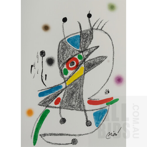 Joan Miro (Spanish 1893-1983), 'Maravillas (Wonders) Suite,' 1975.Complete suite of 13 half sheet lithographs, 50x35cm (sheet) (each)