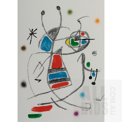 Joan Miro (Spanish 1893-1983), 'Maravillas (Wonders) Suite,' 1975.Complete suite of 13 half sheet lithographs, 50x35cm (sheet) (each)