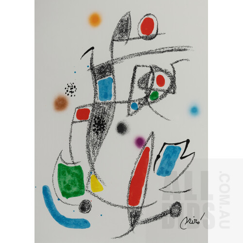 Joan Miro (Spanish 1893-1983), 'Maravillas (Wonders) Suite,' 1975.Complete suite of 13 half sheet lithographs, 50x35cm (sheet) (each)