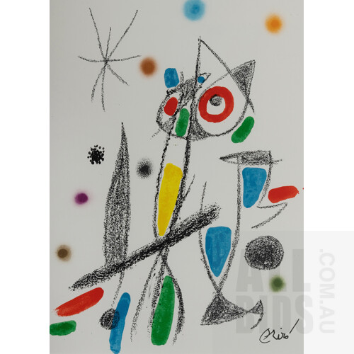 Joan Miro (Spanish 1893-1983), 'Maravillas (Wonders) Suite,' 1975.Complete suite of 13 half sheet lithographs, 50x35cm (sheet) (each)