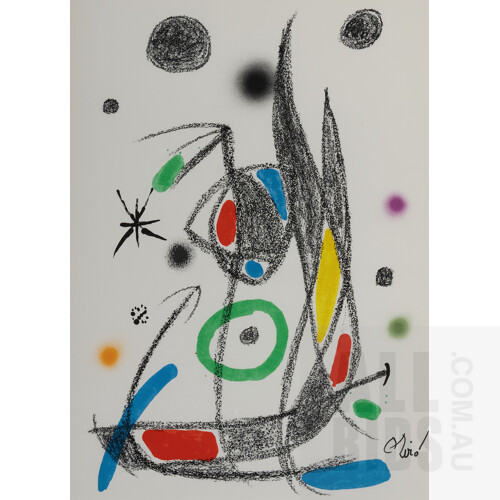 Joan Miro (Spanish 1893-1983), 'Maravillas (Wonders) Suite,' 1975.Complete suite of 13 half sheet lithographs, 50x35cm (sheet) (each)