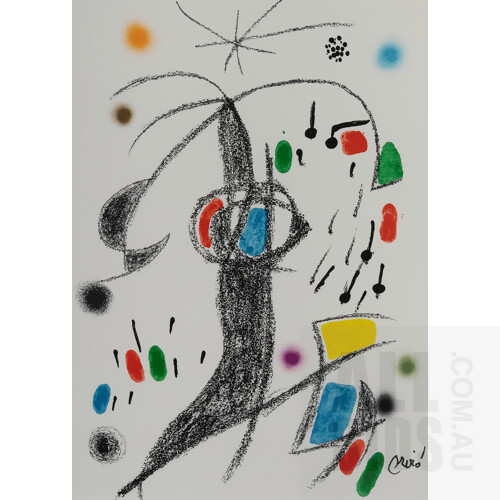 Joan Miro (Spanish 1893-1983), 'Maravillas (Wonders) Suite,' 1975.Complete suite of 13 half sheet lithographs, 50x35cm (sheet) (each)