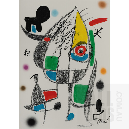 Joan Miro (Spanish 1893-1983), 'Maravillas (Wonders) Suite,' 1975.Complete suite of 13 half sheet lithographs, 50x35cm (sheet) (each)