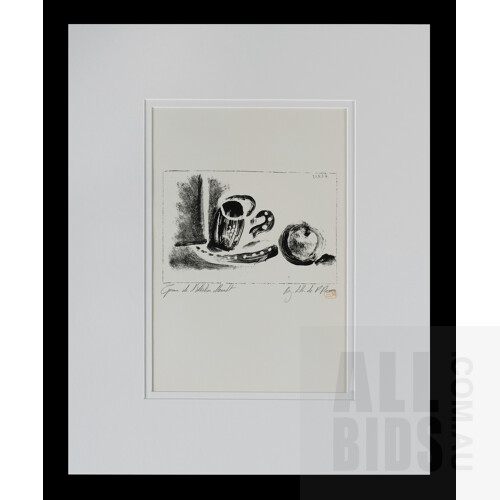 Pablo Picasso (Spanish 1881-1973), The Cup and the Apple 1947, From 'Dans l'Atelier de Picasso', Lithograph (un-numbered) 16x25cm (image)