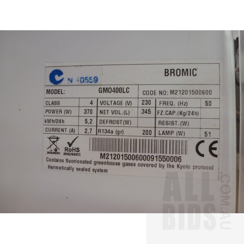 Bromic 350 Litre Commercial Display Fridge