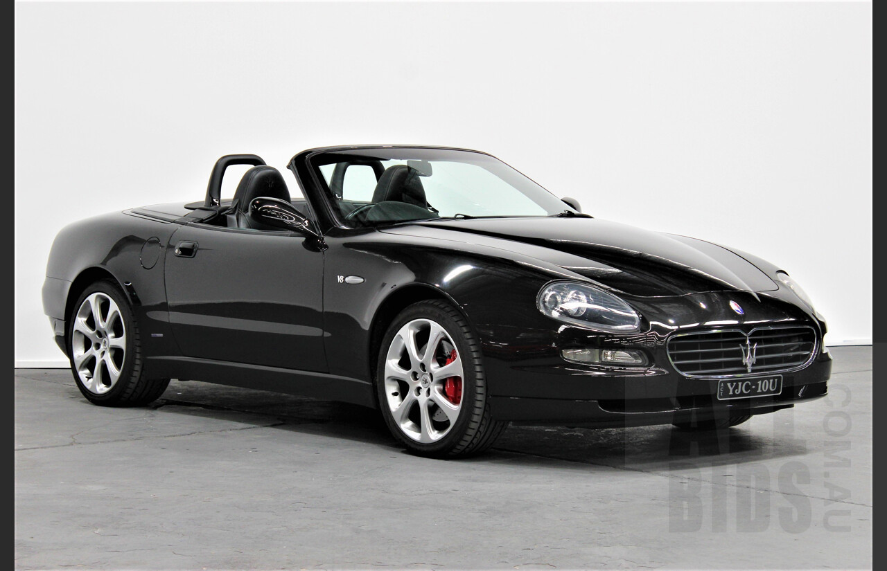 6/2005 Maserati Spyder Cambio Corsa 2d Convertible Black 4.2L V8