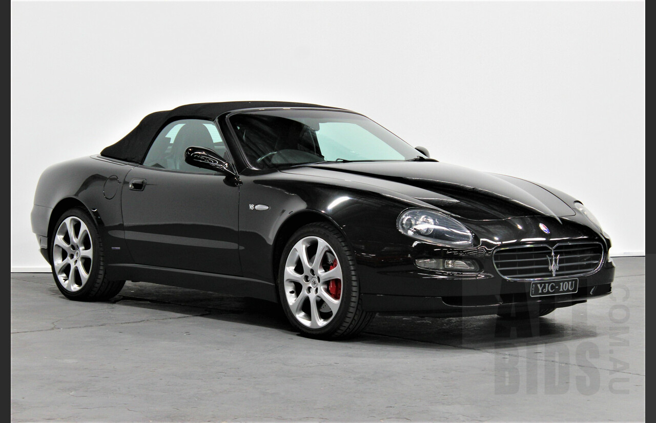 6/2005 Maserati Spyder Cambio Corsa 2d Convertible Black 4.2L V8