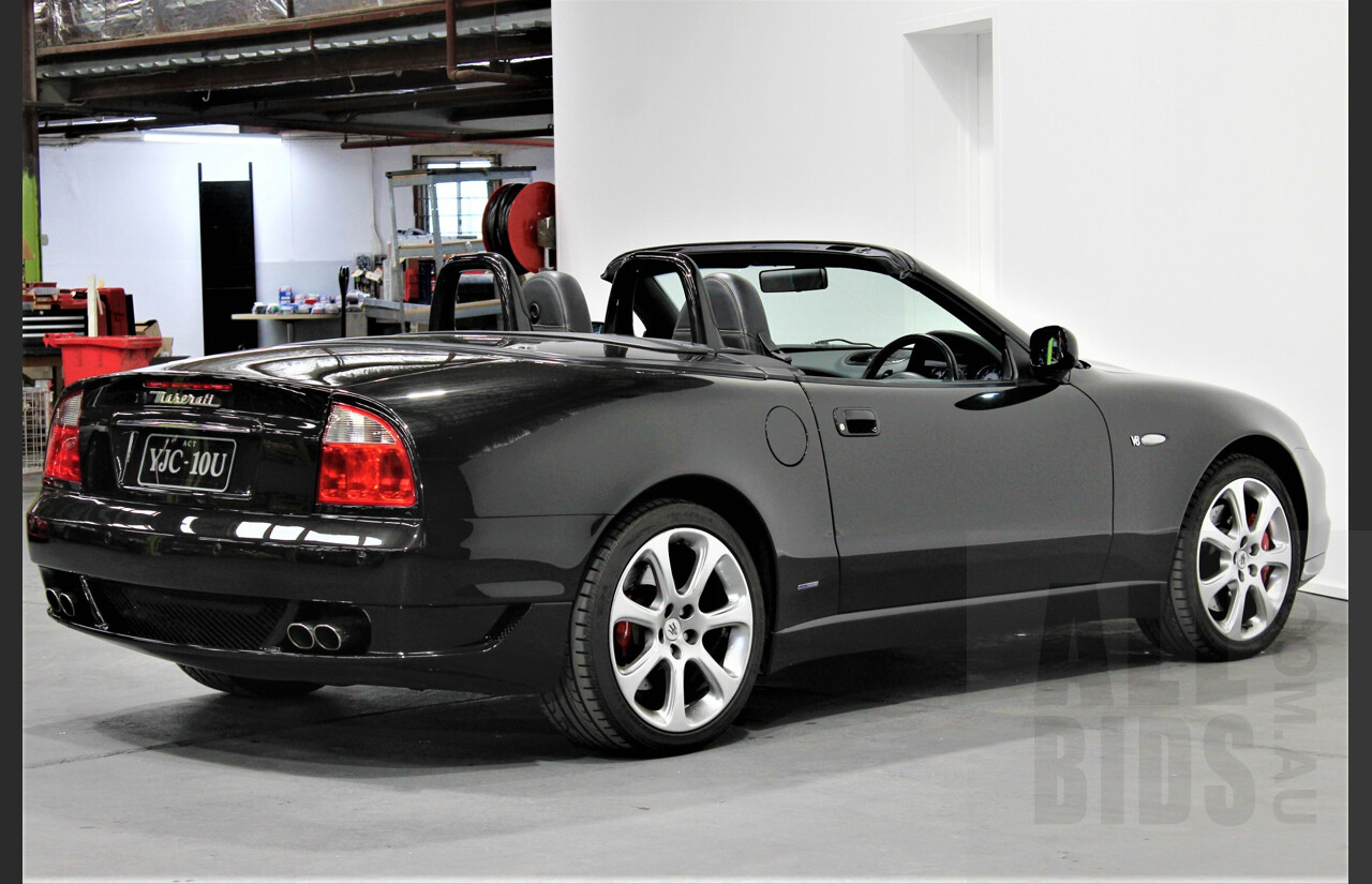 6/2005 Maserati Spyder Cambio Corsa 2d Convertible Black 4.2L V8