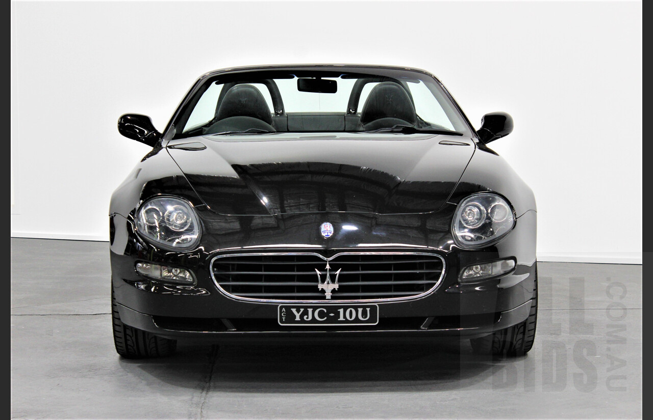 6/2005 Maserati Spyder Cambio Corsa 2d Convertible Black 4.2L V8