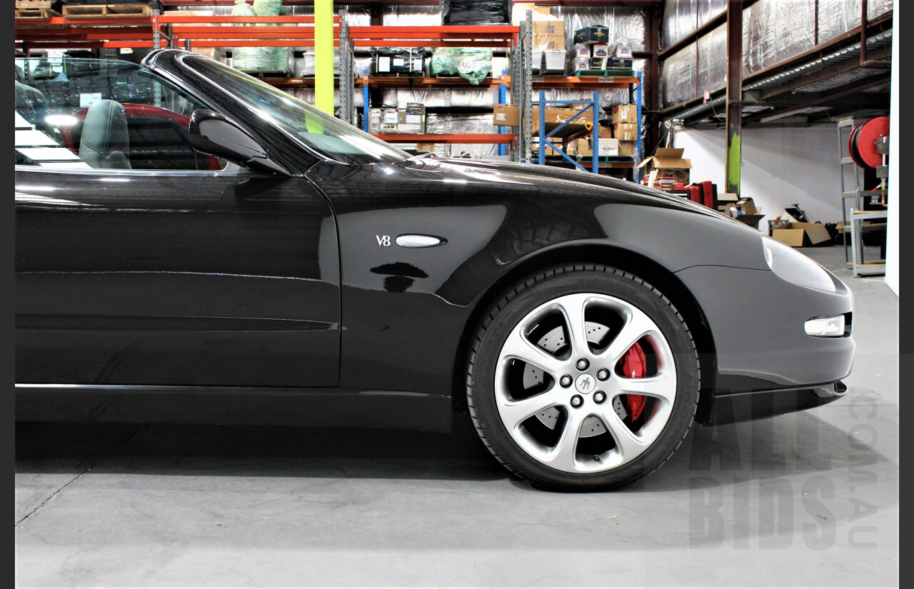 6/2005 Maserati Spyder Cambio Corsa 2d Convertible Black 4.2L V8