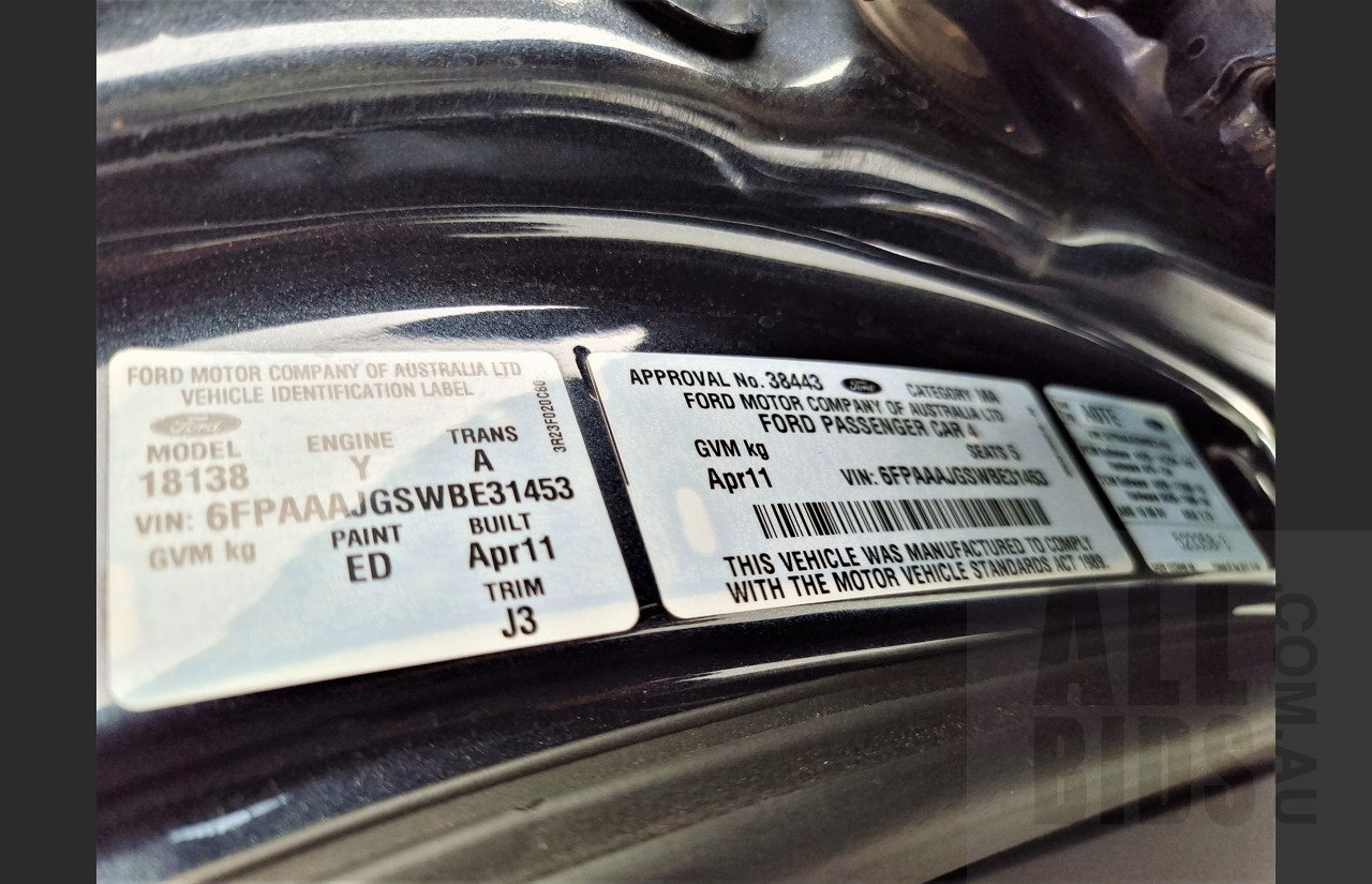 4/2011 Ford G6E Turbo FG UPGRADE 4d Sedan Edge Grey 4.0L